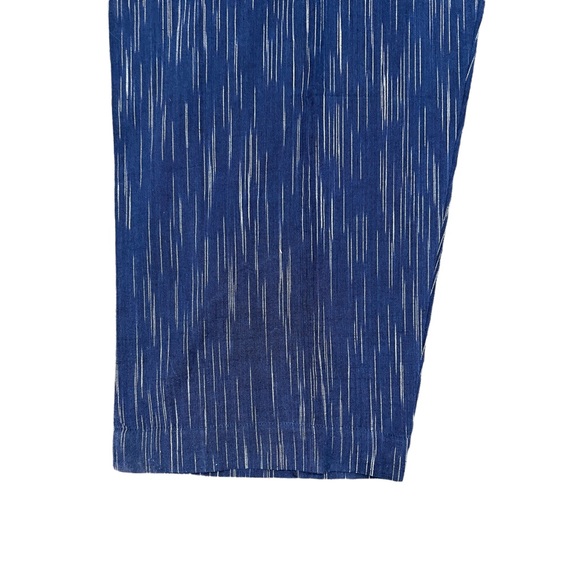 DUSHYANT The Paro Jumpsuit Blue Print Hand Woven Hand Print Size Large NWT - Picture 2 of 7